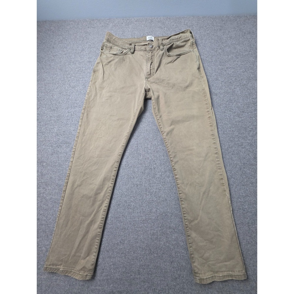 Flint and Tinder Chino Pants Mens Size 33x29 Beige Slim Fit Stretch Flat Front